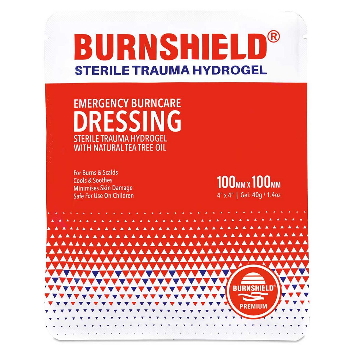 Burnshield Sterile Trauma Hydrogel Dressing 100Mm X