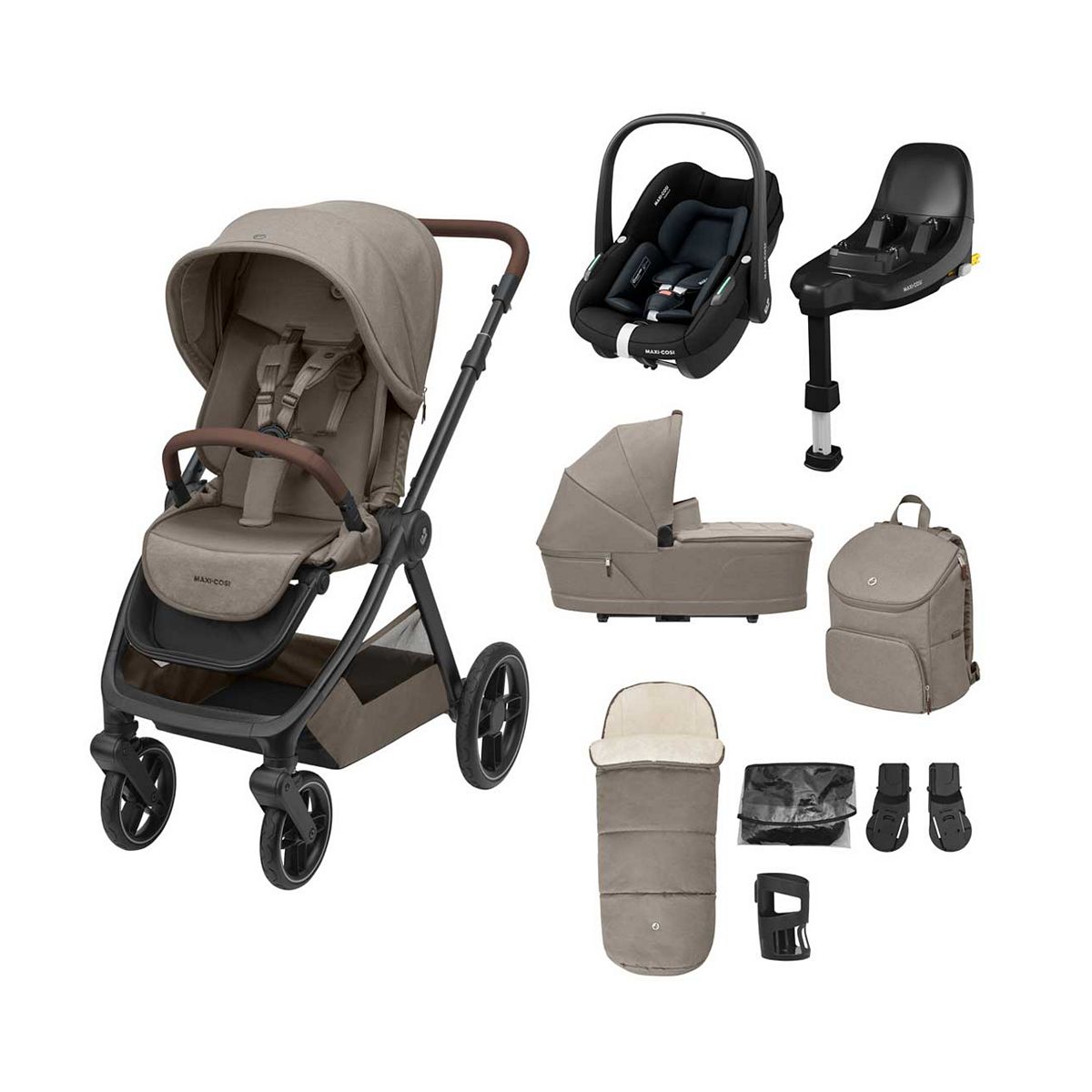 Maxi Cosi Maxi-Cosi Oxford Select Travel System Bundle Twillic Truffle