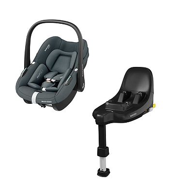 Maxi-Cosi Pebble S and FamilyFix S Bundle Tonal Graphite