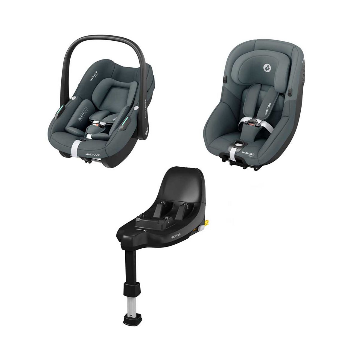 Maxi Cosi Maxi-Cosi Pebble S, Pearl S And Familyfix Bundle Tonal Graphite Multicolor