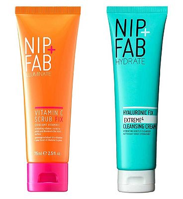 Nip+Fab Hyaluronic Cream Cleanser + Vit C Scrub