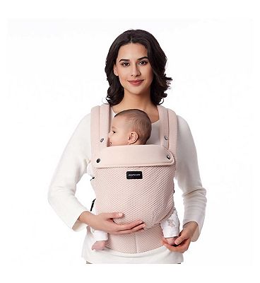 Momcozy Baby Carrier Newborn to Toddler Air Mesh Pink
