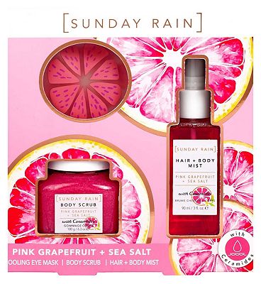 Sunday Rain Pink Grapefruit & Sea Salt Trio