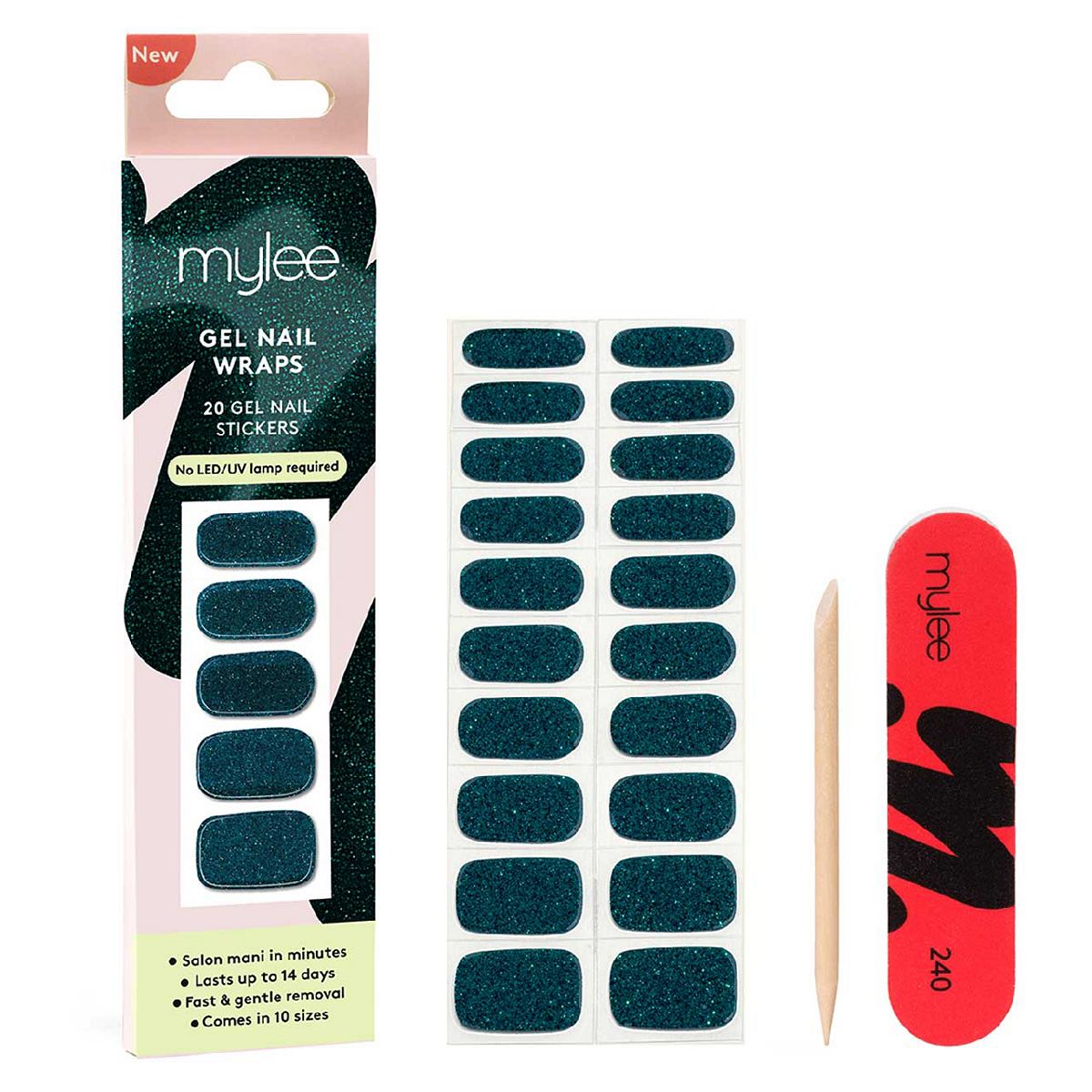 Mylee Gel Nail Wraps Bauble 20Pcs