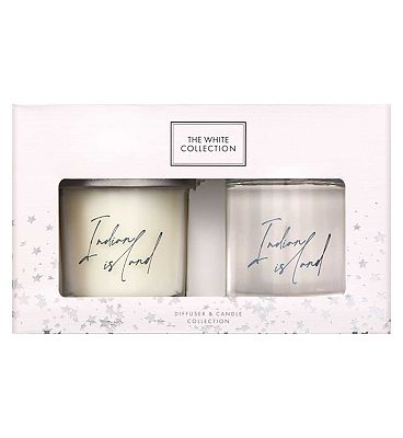The White Collection Indian Island Candle & Diffuser Collection
