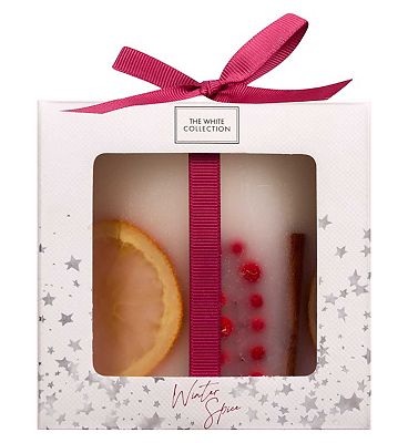 The White Collection Winter Spice Botanical Candle 580g