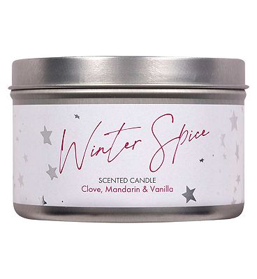 The White Collection Winter Spice Tin Candle 120