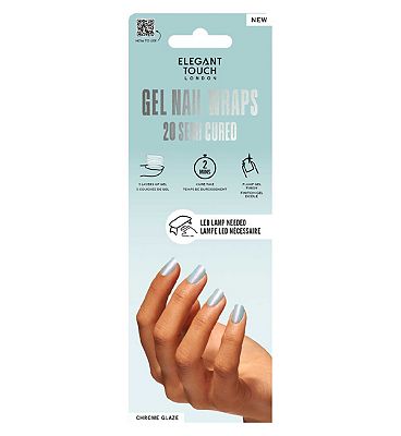 Elegant Touch Semi Cured Gel Nail Wraps Siren 20s
