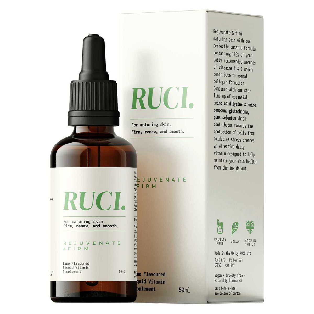 Ruci Liquid Skin Supplement - Lime Flavour 50Ml