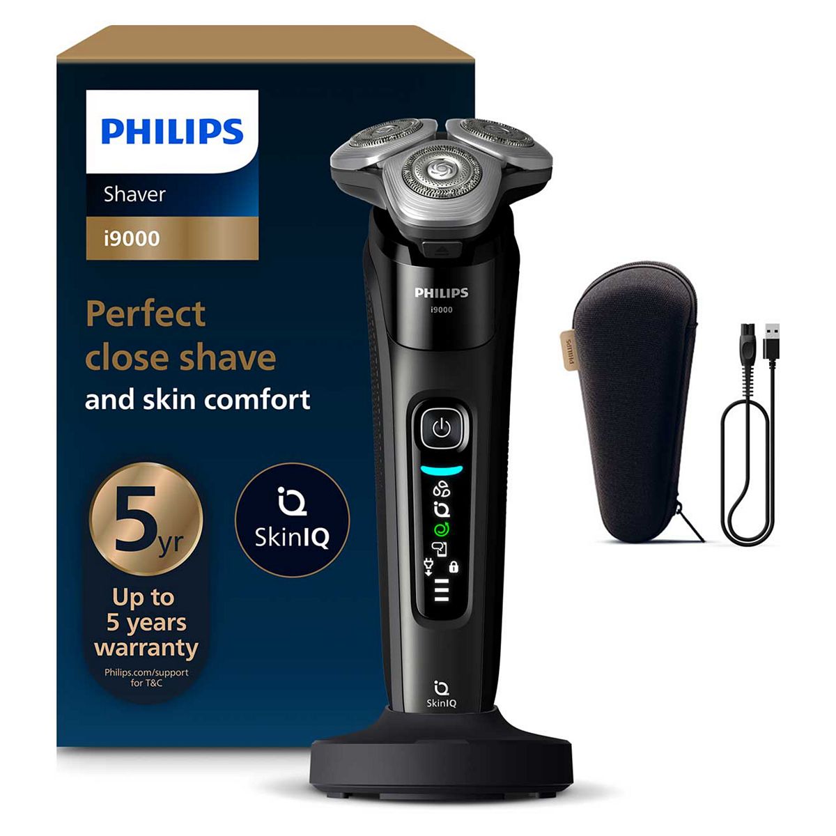 Philips Shaver I9000, Wet & Dry Electric Shaver, With Skin Iq Technology, Lift Cut, 360 Precision Razor Blades, X9000/30