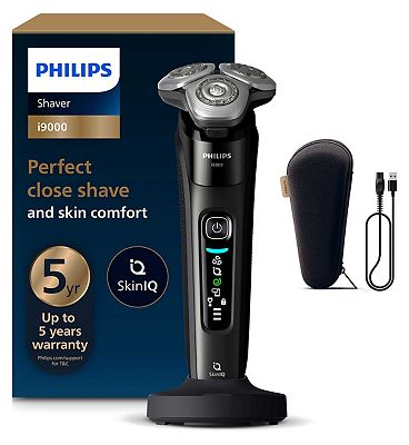 Philips Shaver i9000, Wet & Dry Electric Shaver, with Skin IQ Technology, Lift & Cut, 360 Precision 