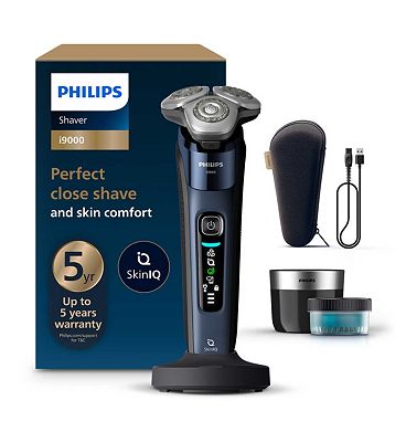 Philips Shaver i9000, Wet & Dry Electric Shaver, Skin IQ Technology, Lift & Cut, 360 Precision Razor