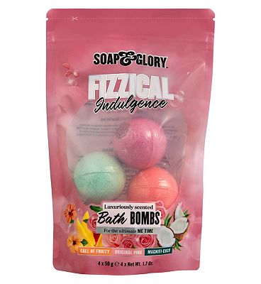 Soap & Glory Fizzical Indulgence Bath Bombs Set 4 x 50g