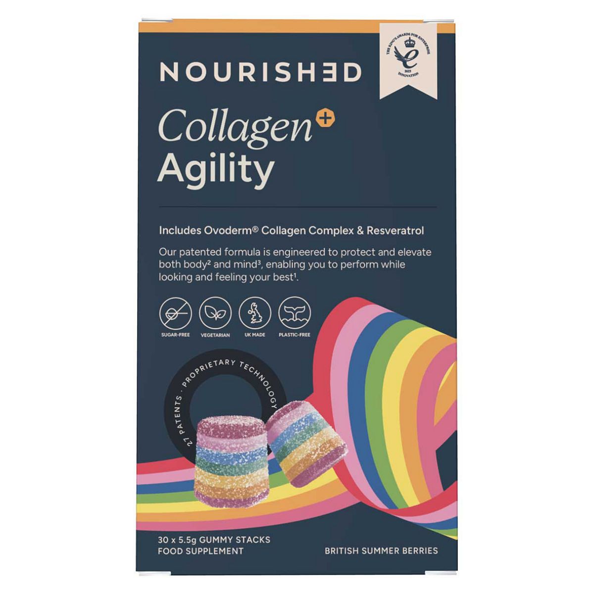 Nourished Collagen + Agility Nutrient Stacks Gummies 30S