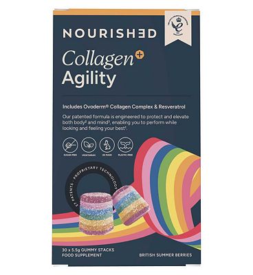 Nourished Collagen + Agility Nutrient Stacks Gummies 30s