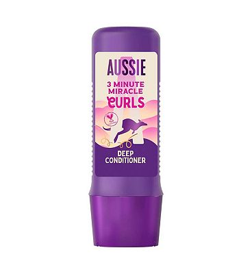 Aussie 3 Minute Miracle Curls Deep Conditioner 250ml to Moisturise Dry Wavy and Curly Hair