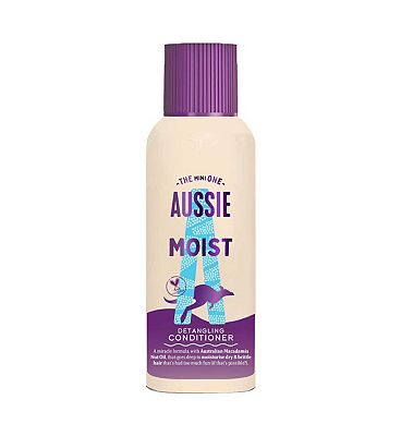 Aussie Miracle Moist Detangling Conditioner 100ml. Moisturising Formula to Revive Dry Hair