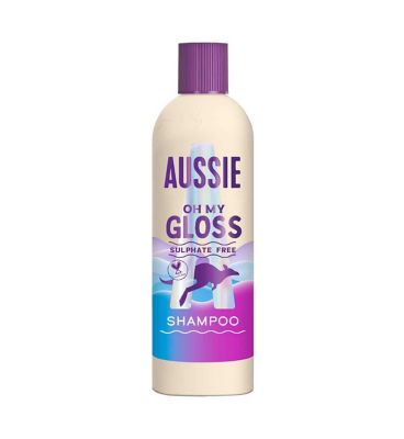 Aussie Oh My Gloss Shampoo 400ml. Deeply Moisturises Dry and Dull Hair. Sulphate Free