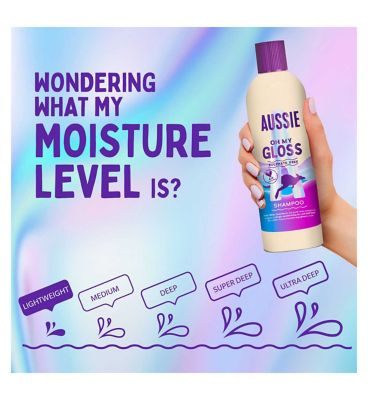 Aussie Oh My Gloss Shampoo 400ml. Deeply Moisturises Dry and Dull Hair. Sulphate Free (13)