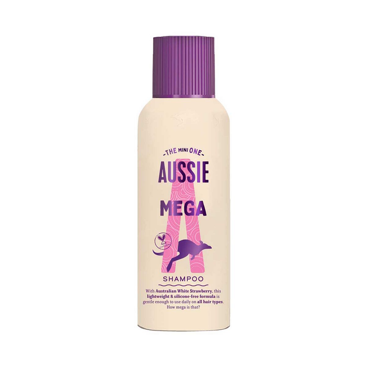 Aussie Mighty Mega Shampoo 100Ml. Gently Cleansing For Soft And Shiny Hair