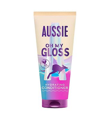 Aussie Oh My Gloss Hydrating Conditioner 200ml. Softens and Smooths Dry Hair