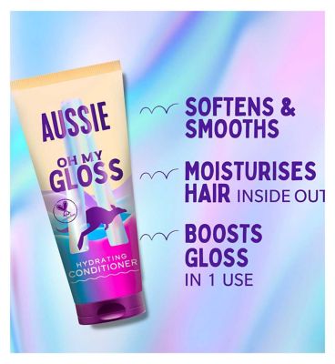 Aussie Oh My Gloss Hydrating Conditioner 275ml. Softens and Smooths Dry Hair (7)