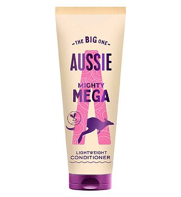 Aussie Mighty Mega Lightweight Conditioner 275ml. Daily Moisturiser for All Hair Types
