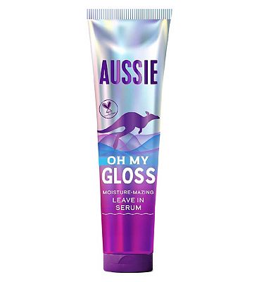 Aussie Oh My Gloss Moisture-Mazing Leave-In Hair Serum 160ml, Shine Booster