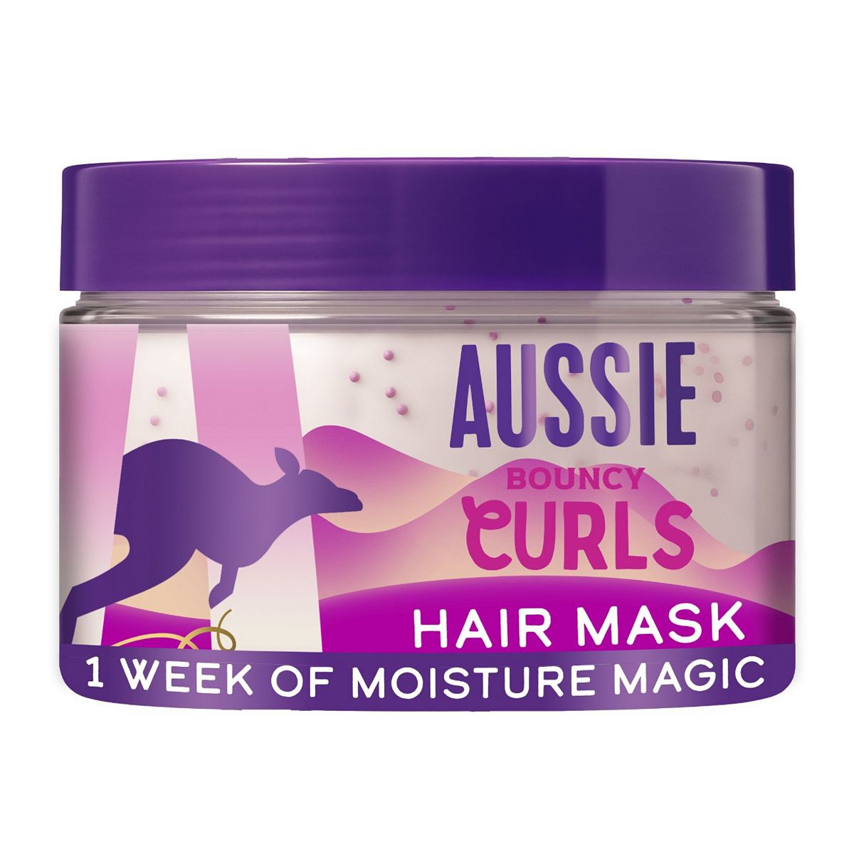 Aussie Bouncy Curls Butter Hair Mask 500Ml To Detangle And Moisturise Wavy, Curly Br/>