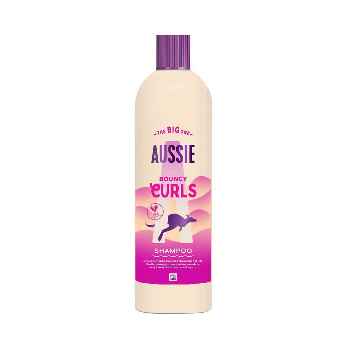 Aussie Bouncy Curls Shampoo 400Ml. Gently Cleanses And Moisturises Wavy Curly Hair