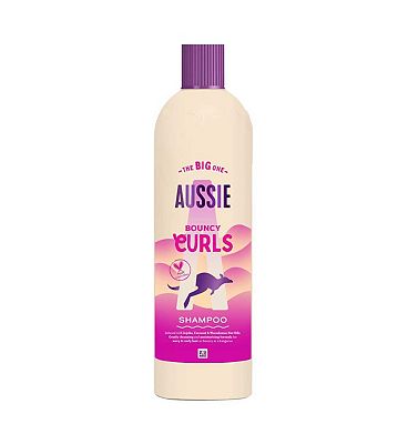 Aussie Bouncy Curls Shampoo 400ml. Gently Cleanses and Moisturises Wavy and Curly Hair