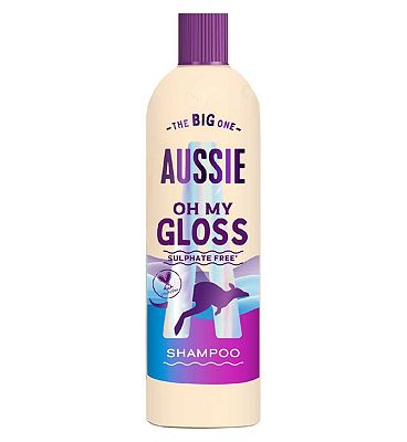 Aussie Oh My Gloss Shampoo 400ml. Deeply Moisturises Dry and Dull Hair. Sulphate Free