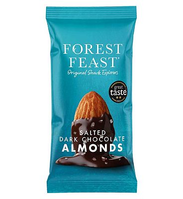 Click to view product details and reviews for Forest Feast Salted Dark Chocolate Almonds Impulse 40g.