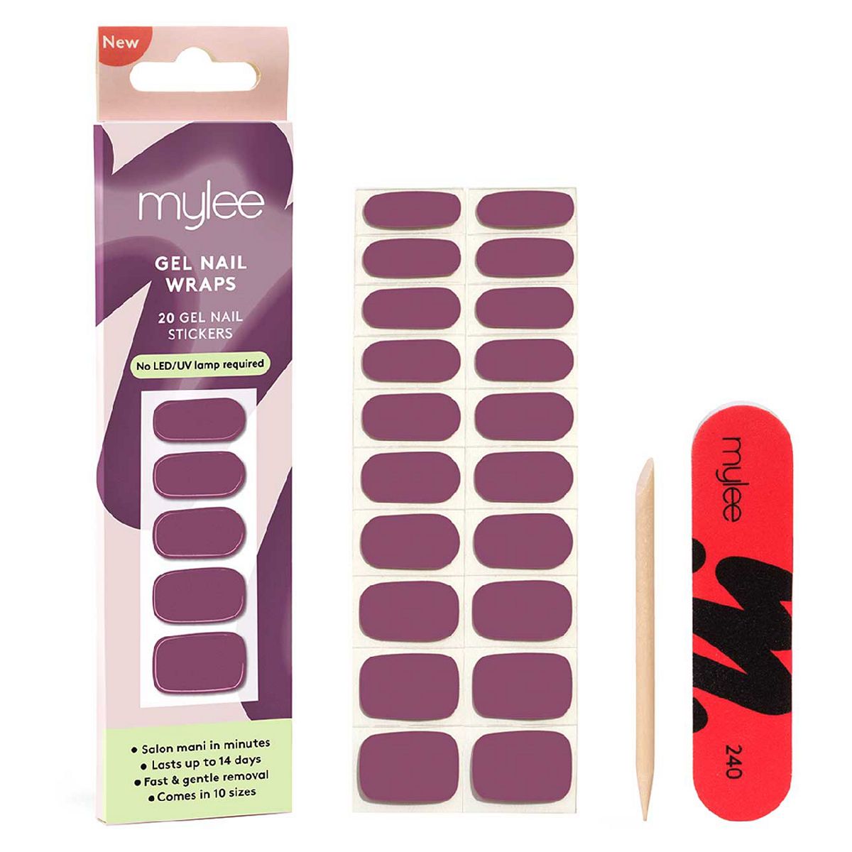 Mylee Gel Nail Wraps In The Air X20