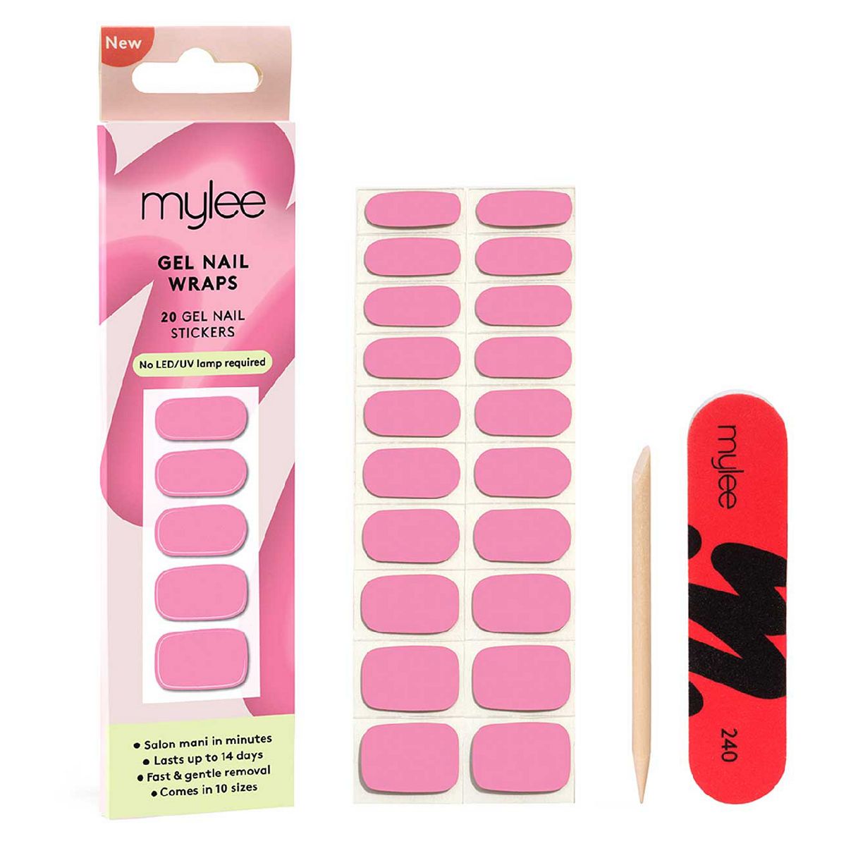 Mylee Gel Nail Wraps Stand By Me 20Pcs