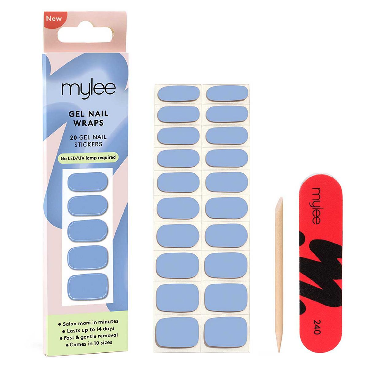 Mylee Gel Nail Wraps Once In A Blue Moon 20Pcs