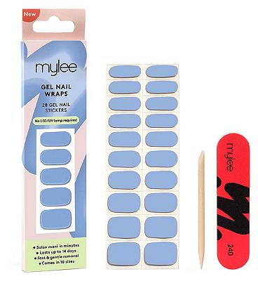 Click to view product details and reviews for Mylee Gel Nail Wraps Once In A Blue Moon X20 Wraps.