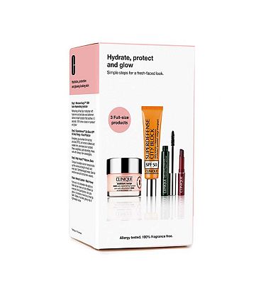 Clinique Hydrate, Protect and Glow Beauty Gift Set - With Black Honey & Moisture Surge