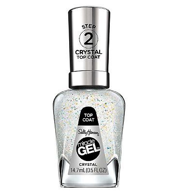 Sally Hansen Miracle Gel Crystal Top Coat, Opalescent Effect Crystal, Opalescent Effect