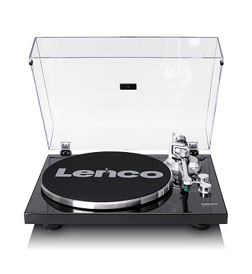 Lenco LBT-215BK Turntable with Bluetooth Transmission and AT-VM95E