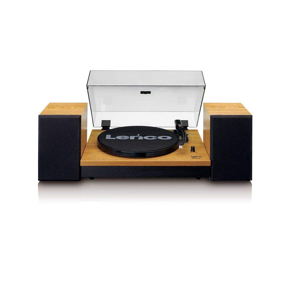 Lenco Ls-300 Turntable And Hi Fi Speakers Wood