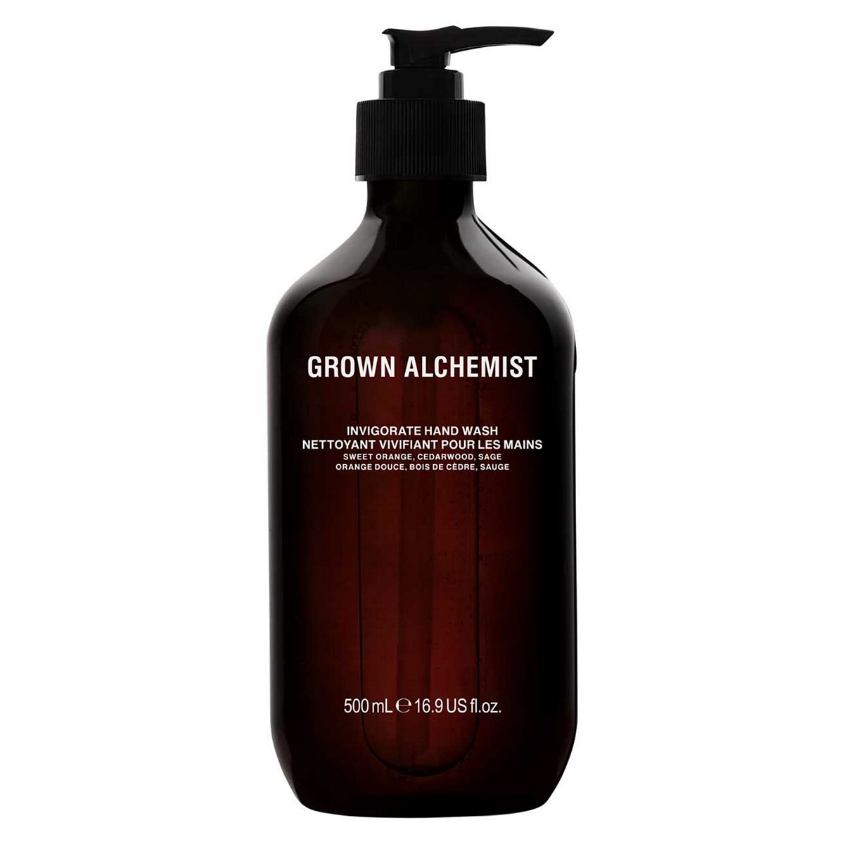 Grown Alchemist Invigorate Hand Wash Sweet Orange, Cedarwood + Sage 500ml