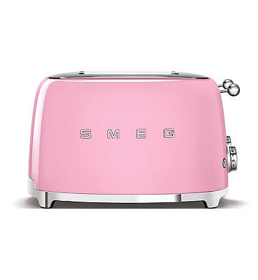 Smeg 50s 4 by 4 Slice Toaster Pink