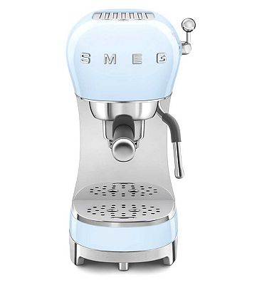 Smeg Espresso Coffee Machine in Pastel Blue