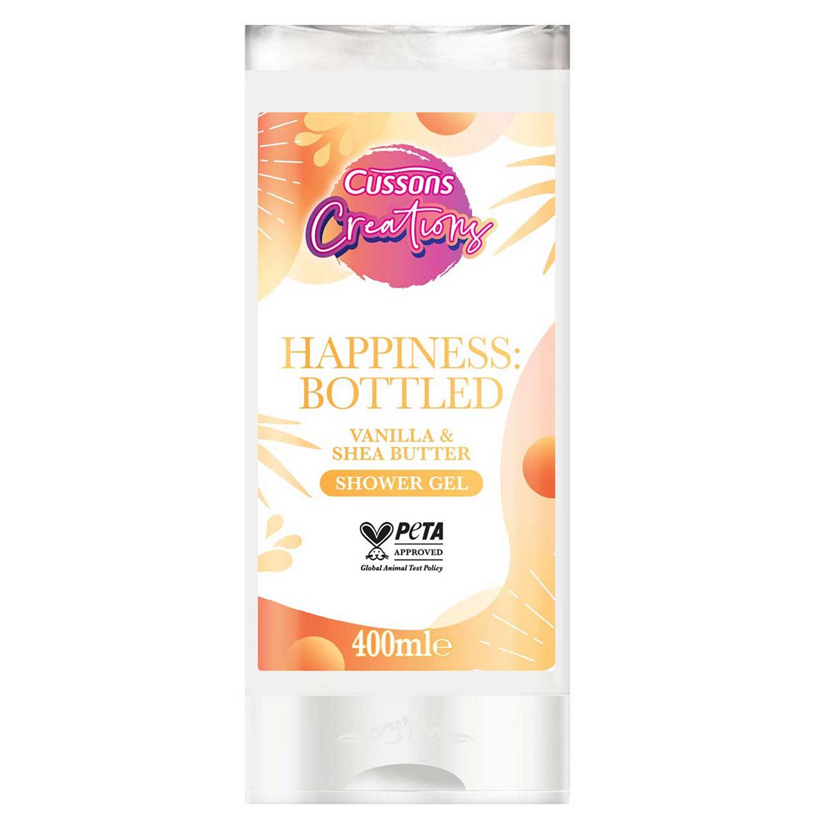 Cussons Creations Happiness Bottled Vanilla & Shea Butter Shower Gel 400ml