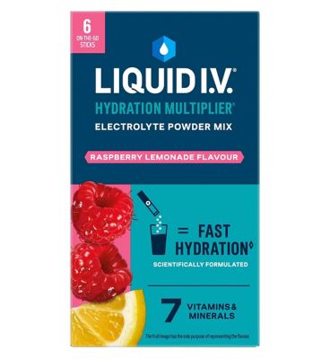 Liquid I.V. Hydration Multiplier Electrolyte Powder Mix Raspberry ...