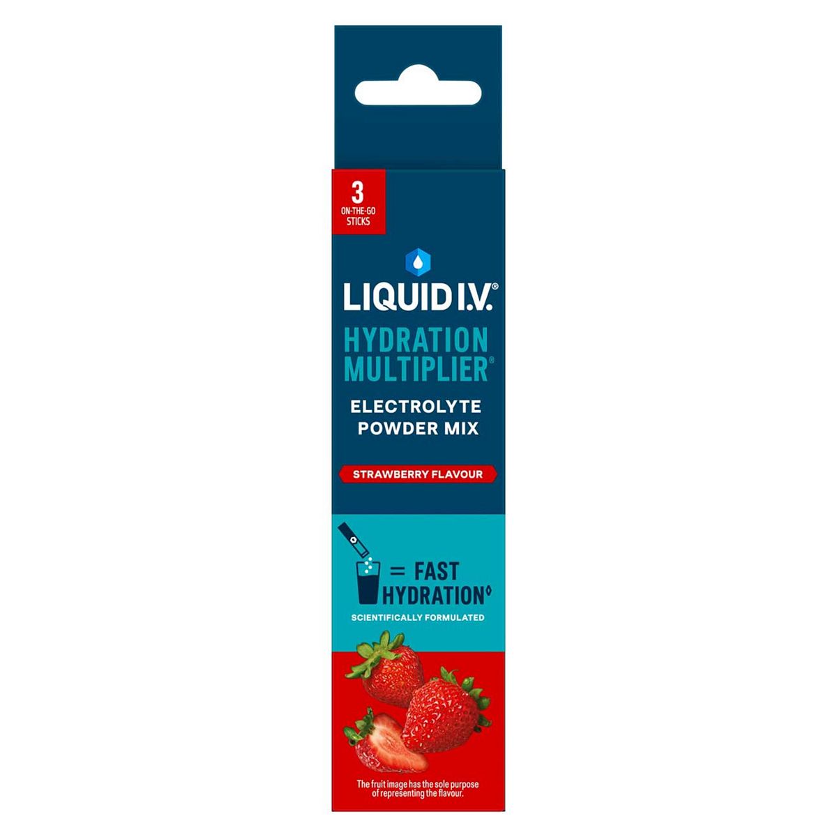 Liquid Iv Liquid I.v. Hydration Multiplier Electrolyte Powder Mix Strawberry 3 Sachets