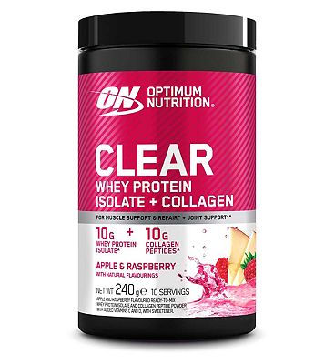 Optimum Nutrition Clear Whey and Collagen Apple and Raspberry 240g
