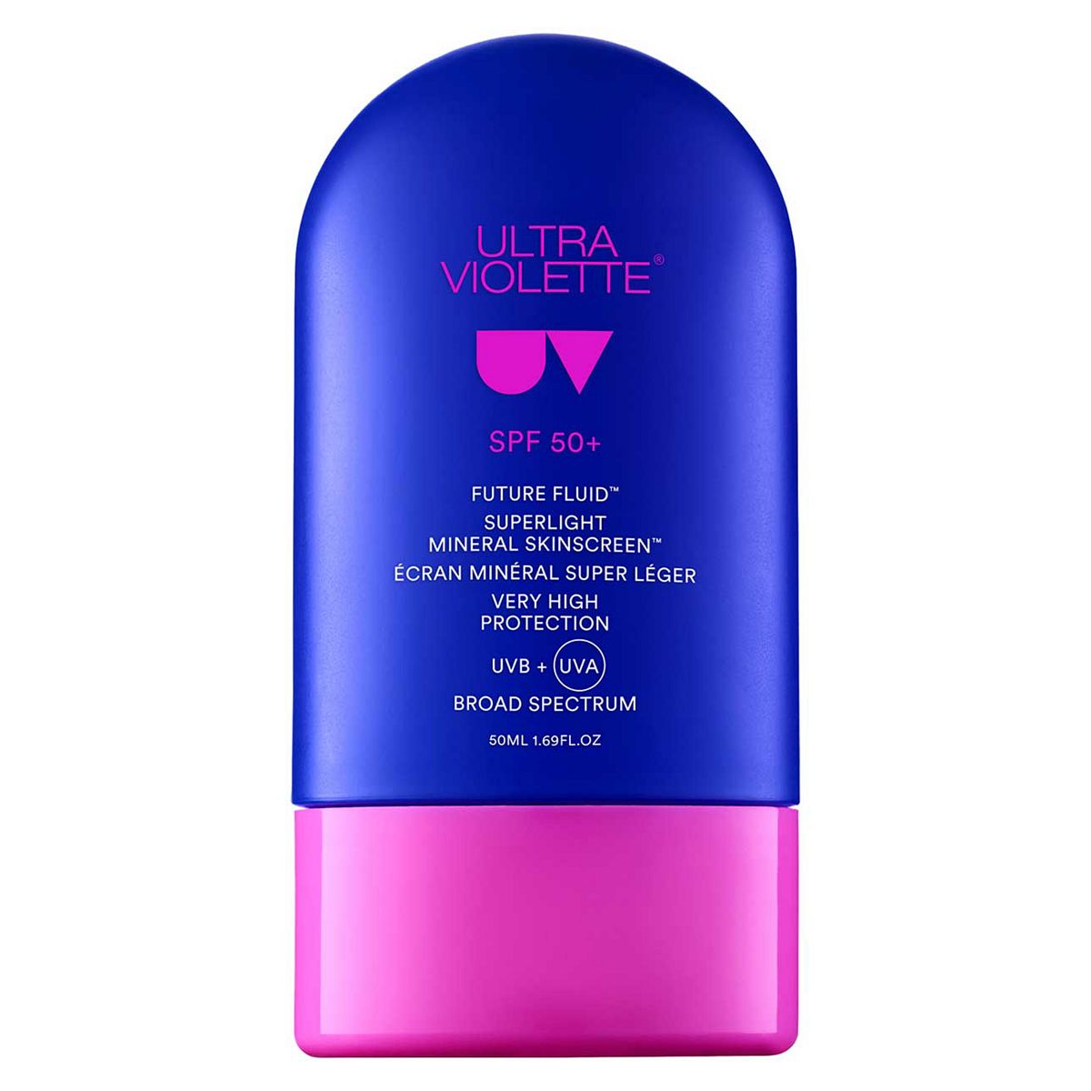 Ultra Violette Future Fluid Superlight Mineral Skinscreen Spf50+ 50ml