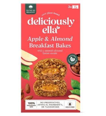 Deliciously Ella Apple & Almond Breakfast Bakes 50g 3s